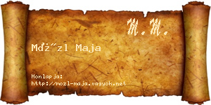 Mözl Maja névjegykártya